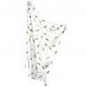 Bamboo Swaddle 100x120cm with fringes Pink Pure