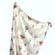 Bamboo Swaddle 75x100cm with fringes Caramel Up in the Air