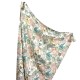 Bamboo Swaddle 75x100cm with fringes Grey Vintage Meadow