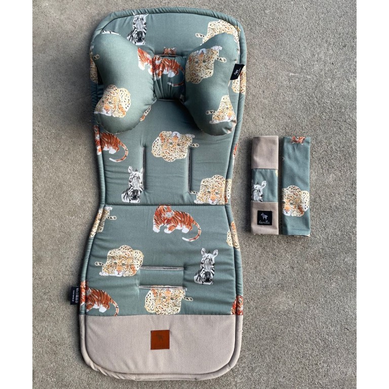 Seatbelt Cover Latte Savannah - Velvet