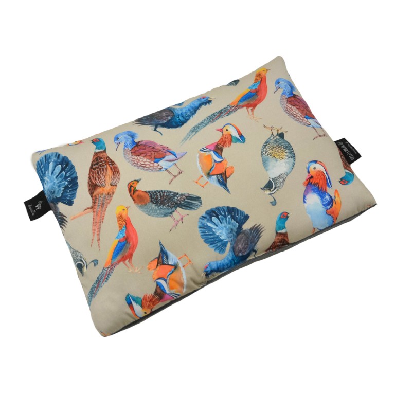 Medium Bed Pillow 25x40 Dark Grey Aviarium - Velvet