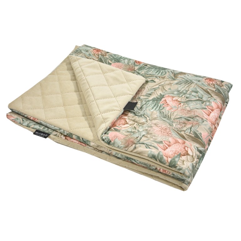Preschooler Blanket 100x130cm Latte Botanic - Velvet
