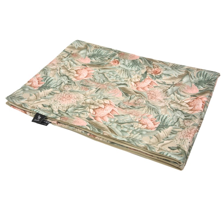 Preschooler Blanket Light 100x130 Latte Botanic - Velvet