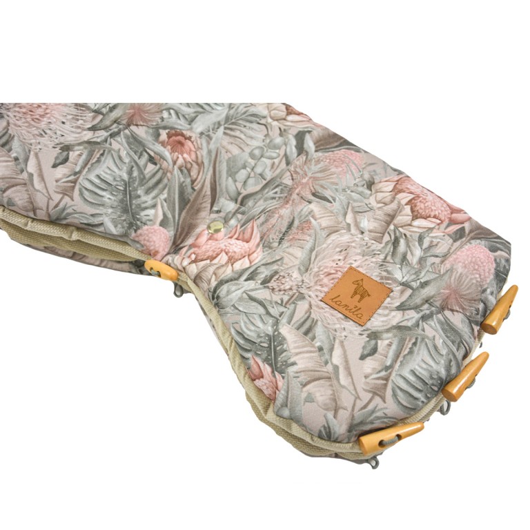 Waterproof Muff Latte Botanic - Velvet