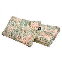 Baby Set Medium Blanket Velvet 75x100cm + Pillow 25x40cm Velvet Latte Botanic