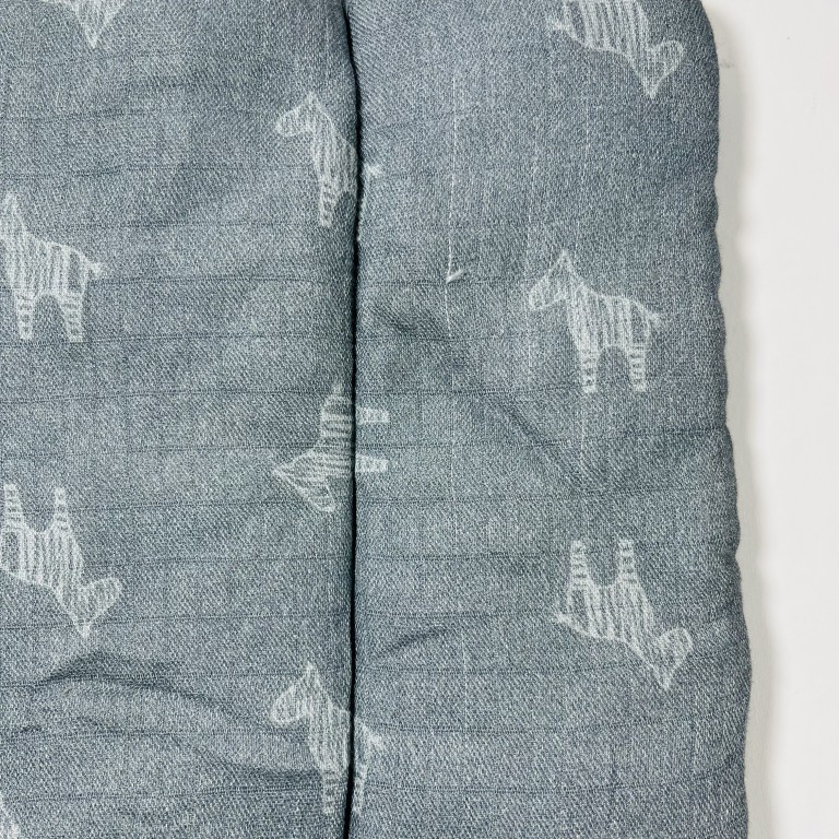 Second Type (nr 241) - Baby Pillow 100% Bamboo – Muslin Grey Lanila 28 x 24cm