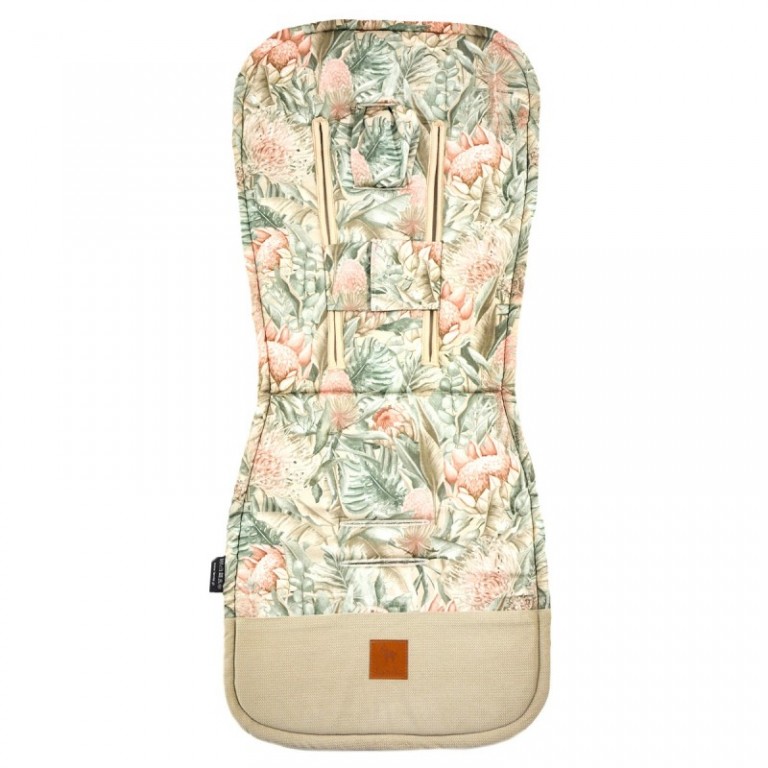 NOWY Baby Set Pad + Pillow + Cover Latte Botanic - Velvet