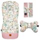 NOWY Baby Set Pad + Pillow + Cover Sepia Rose Vintage Meadow - Velvet