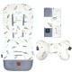 NOWY Baby Set Pad + Pillow + Cover Grey Pure - Velvet