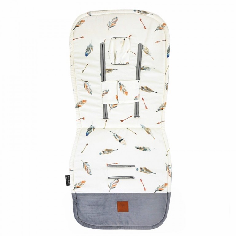 NOWY Baby Set Pad + Pillow + Cover Grey Pure - Velvet