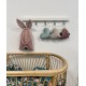 Hanging Container/Basket Bunny Sepia Rose Velvet