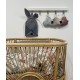 Hanging Container/Basket Bunny Grey Velvet