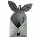 Hanging Container/Basket Bunny Silver Velvet