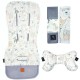 NOWY Baby Set Pad + Pillow + Cover Grey Tender Friends - Velvet