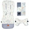 NOWY Baby Set Pad + Pillow + Cover Grey Tender Friends - Velvet