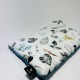 End of collection - Medium Bed Pillow French Blue Goldenprint 25 x 40