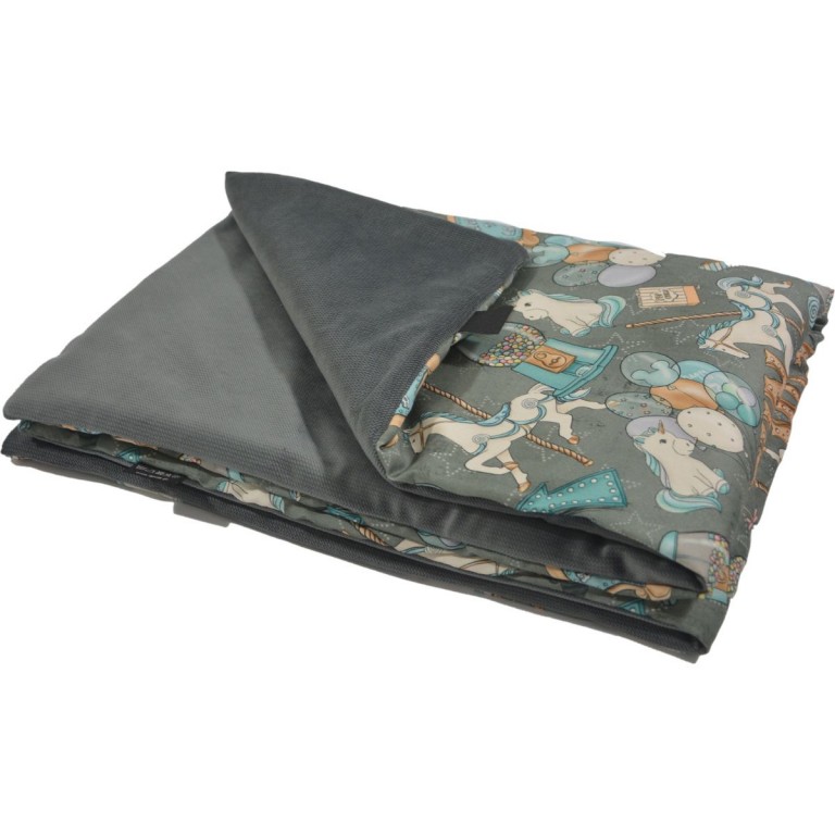 Preschooler Blanket 100x130cm Dark Grey Baby Boy - Velvet