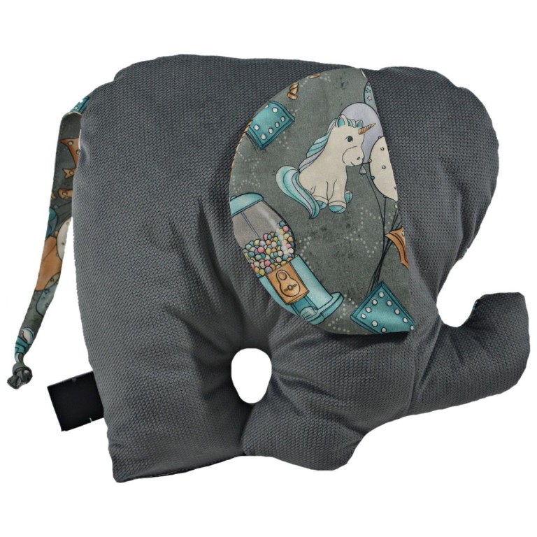 Lucky Guy Pillow Dark Grey Baby Boy