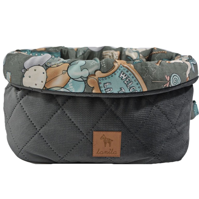 Container/Basket Dark Grey Baby Boy "M"