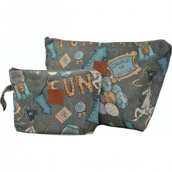 Cosmetic Bag Set Baby Boy S and L