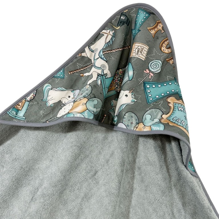 Bamboo Towel Grey Baby Boy