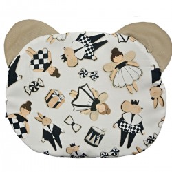 Teddy Pillow Latte Ladies and Gentlemen - Velvet