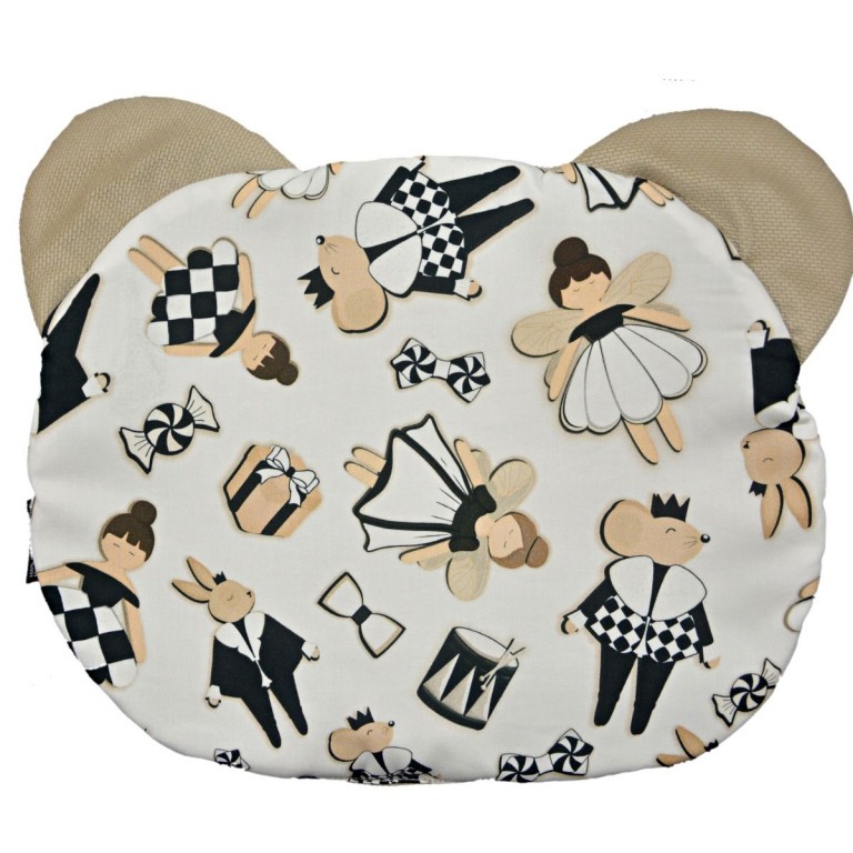 Teddy Pillow Latte Ladies and Gentlemen - Velvet