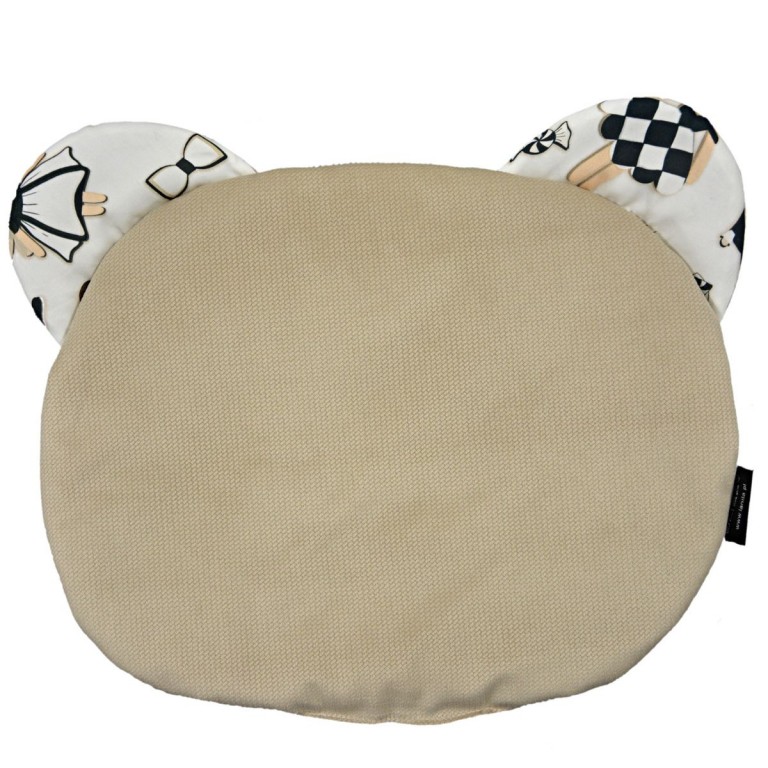 Teddy Pillow Latte Ladies and Gentlemen - Velvet