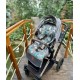 NEW Stroller Pad Dark Grey Baby Boy - Velvet