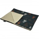 Newborn Blanket Light 75x100 Latte Follow the Zebra - Velvet