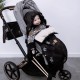 NEW Spring Stroller Bag S/M (0-1 year) Latte Follow The Zebra Velvet