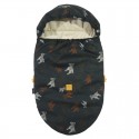 NEW Spring Stroller Bag S/M (0-1 year) Latte Follow The Zebra Velvet