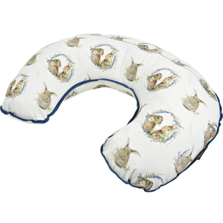 Breastfeeding Pillow Navy Mr. Bunny - Velvet