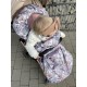 NEW Spring Stroller Bag Sepia Rose Vintage Meadow Velvet L/XL (1-3 years)