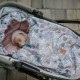 NEW Spring Stroller Bag S/M (0-1 year) Sepia Rose Vintage Meadow Velvet
