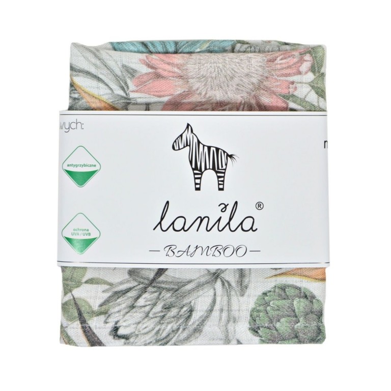 Baby Muslin Swaddle 100% Bamboo 30x30cm Vintage Meadow