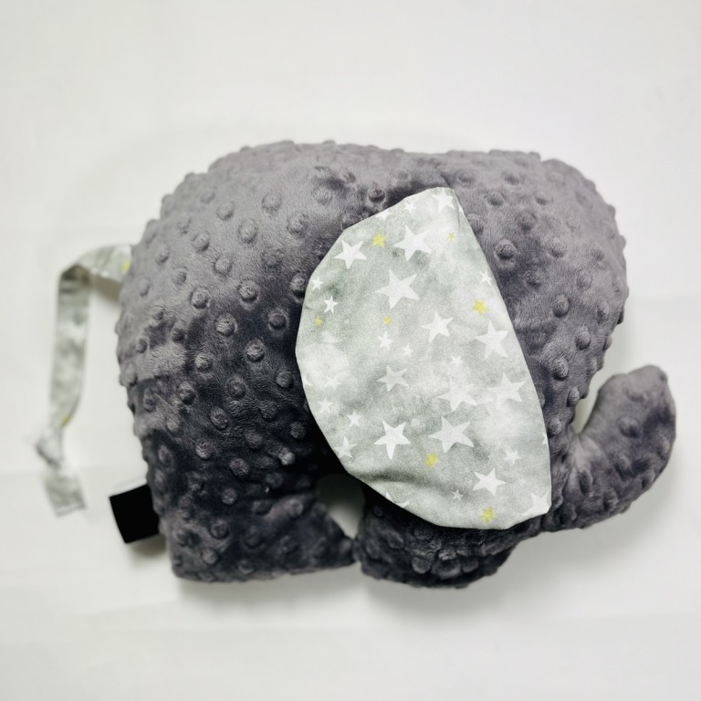 Lucky Guy Pillow Grey Minky Goodnight