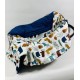 Car Seat Blanket Navy In the Zoo