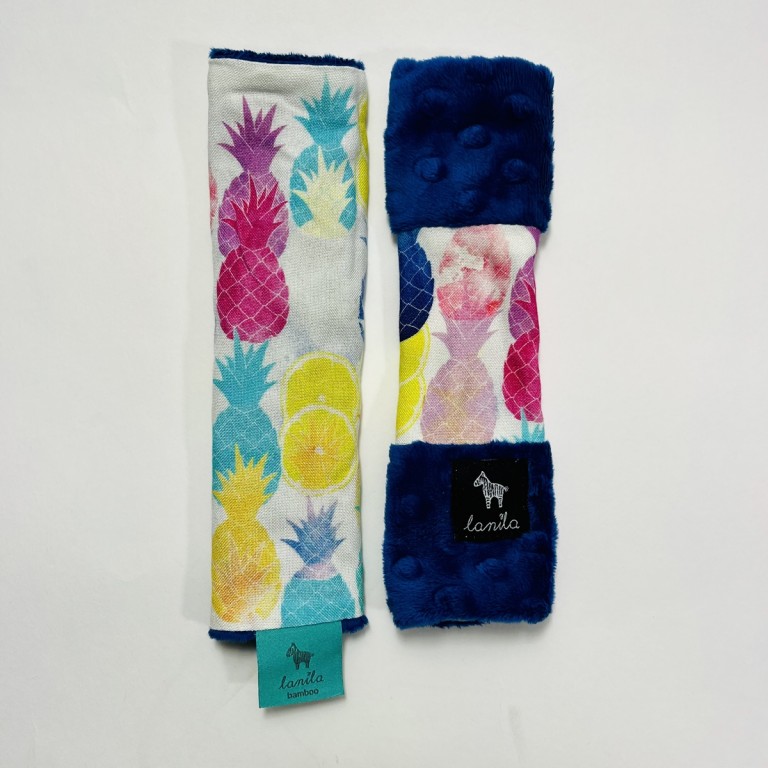 Końcówka kolekcji - Bambusowe ochraniacze na pasy Royal Blue Neonfruit