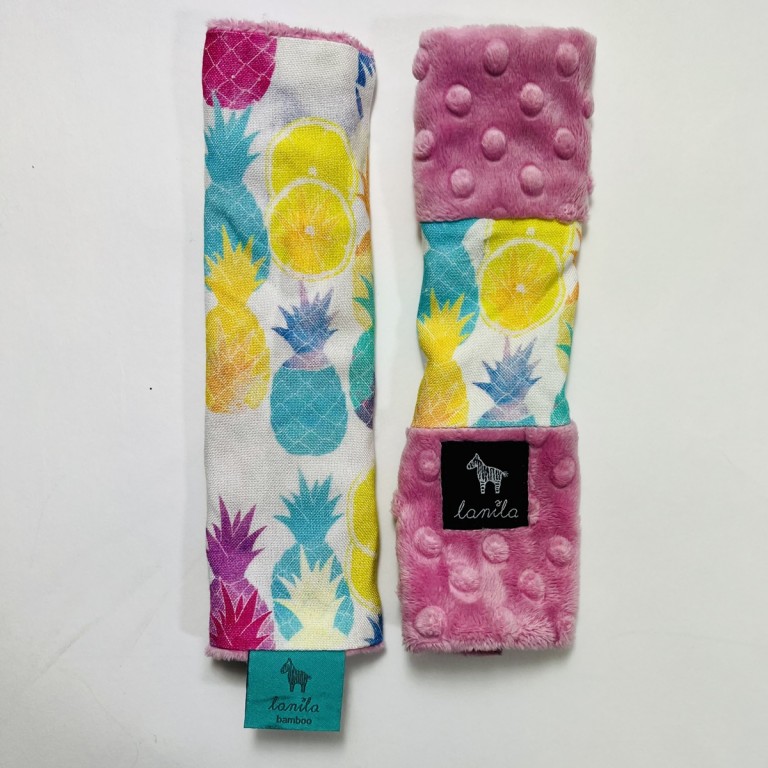 Końcówka kolekcji - Bambusowe ochraniacze na pasy Dusty Rose Neonfruit