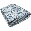 Blanket for Adults Dark Grey Dreaming Dino 140x200 - Velvet