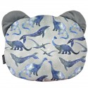 Teddy Pillow Dark Grey Dreaming Dino - Velvet