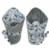 Cone Coverlet Dark Grey Dreaming Dino - Velvet