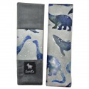 Ochraniacze na pasy Dark Grey Dreaming Dino - Velvet