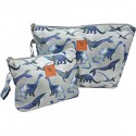 Cosmetic Bag Set Dreaming Dino S and L