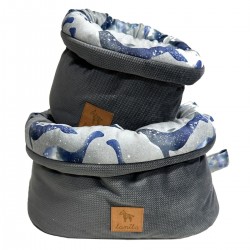 Container Set Navy Dark Grey Dreaming Dino S and M