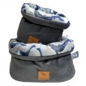 Container Set Navy Dark Grey Dreaming Dino S and M