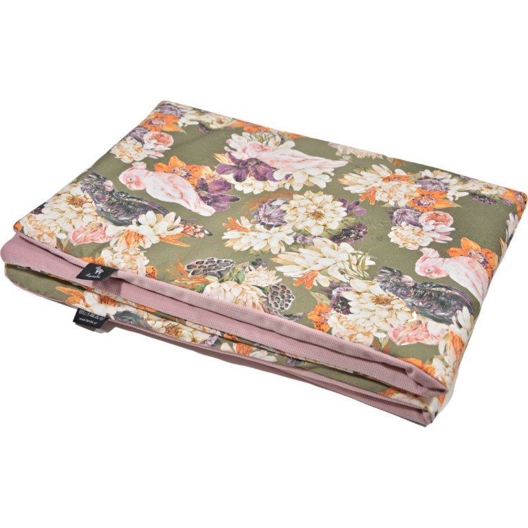 Medium Blanket 75x100cm Sepia Rose Hello Parrots - Velvet