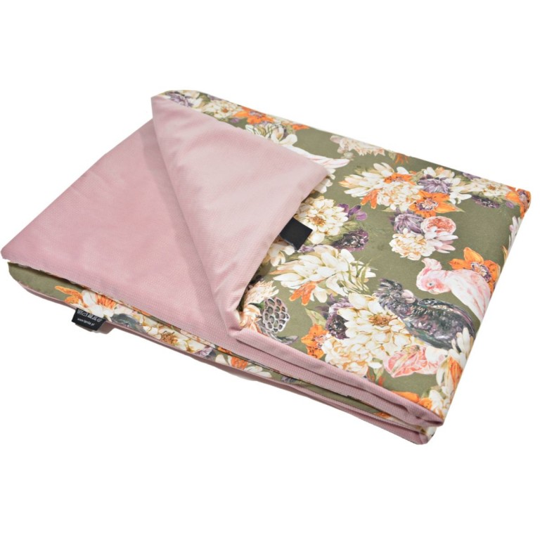 Medium Blanket 75x100cm Sepia Rose Hello Parrots - Velvet