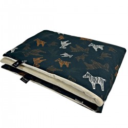 Kocyk Velvet 75x100 Latte Follow the Zebra